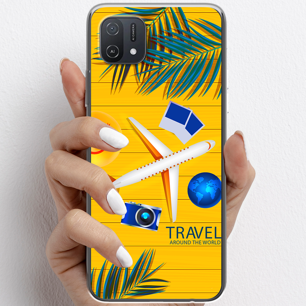 Ốp lưng cho Oppo A16, Oppo A16k nhựa TPU mẫu Máy bay