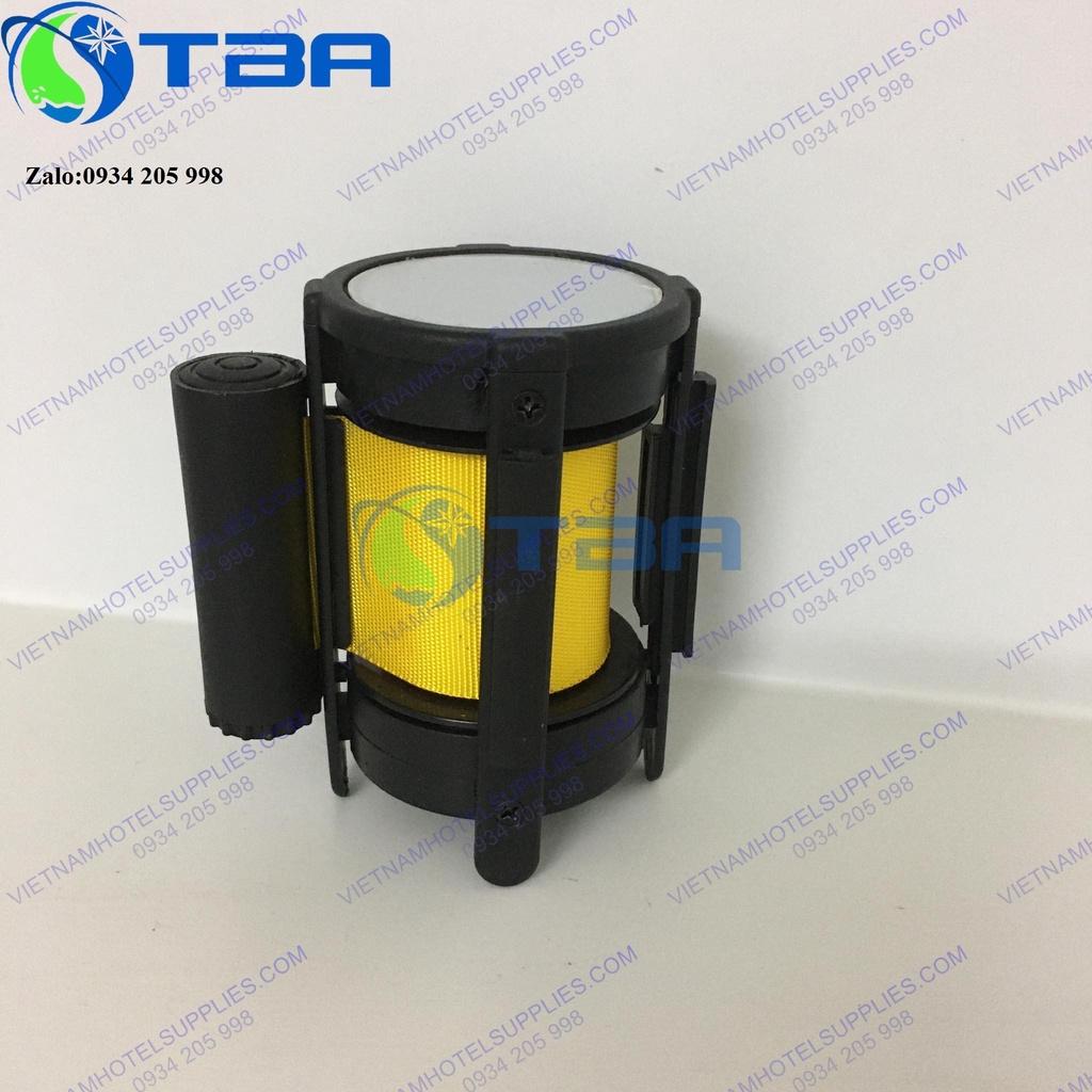 Đầu dây căng trụ chắn 3m màu vàng thay thế cho trụ chắn inox cao cấp