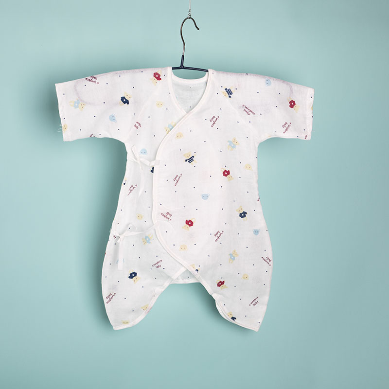 Bộ Body Vải Xô Cho Bé, Áo Liền Quần Vải Xô - Tặng Decal Đo Chiều Cao