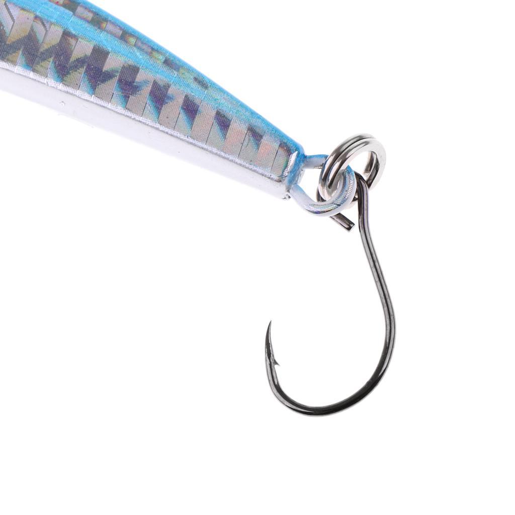 Lead Fish Metal Jigs With Single Hook And Rings Jigging Lures Hard Bait