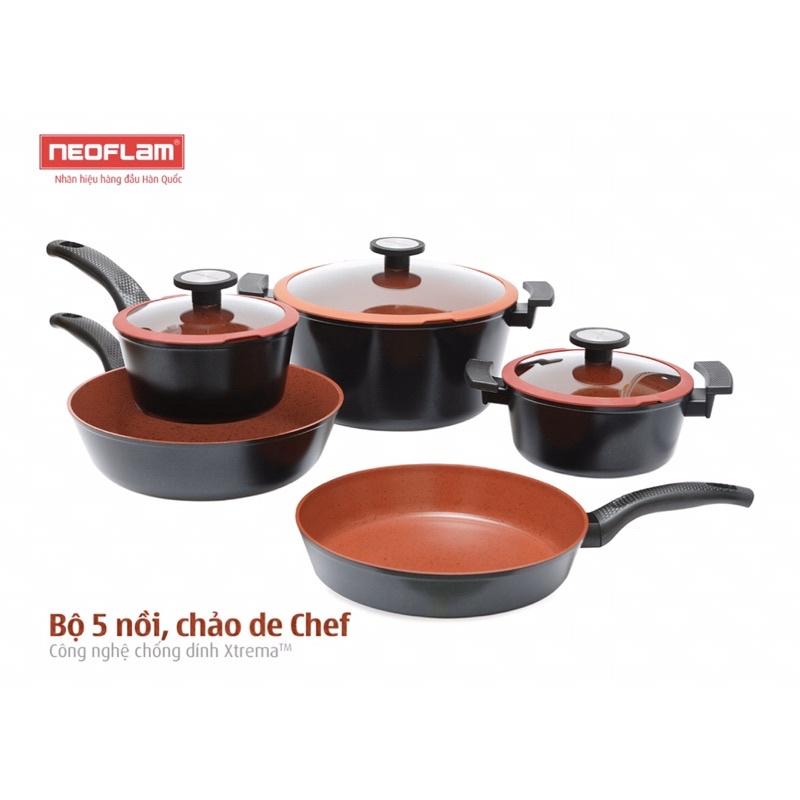 Bộ 5 nồi chảo de Chè