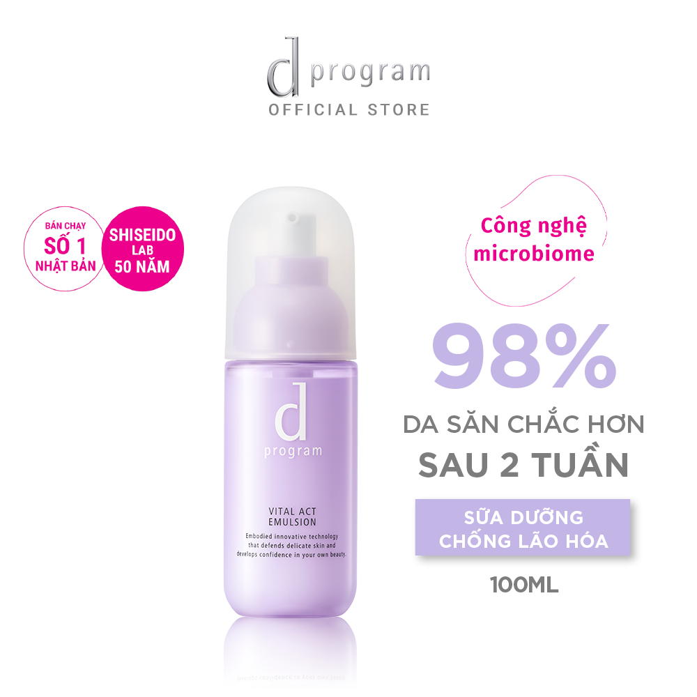 Sữa Dưỡng Ngăn Ngừa Lão Hóa Cho Cho Da Nhạy Cảm d program Vital Act Emulsion 100ml