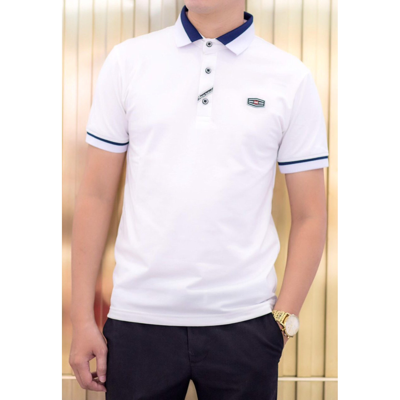 ÁO THUN NAM COTTON CỔ BẺ BODY