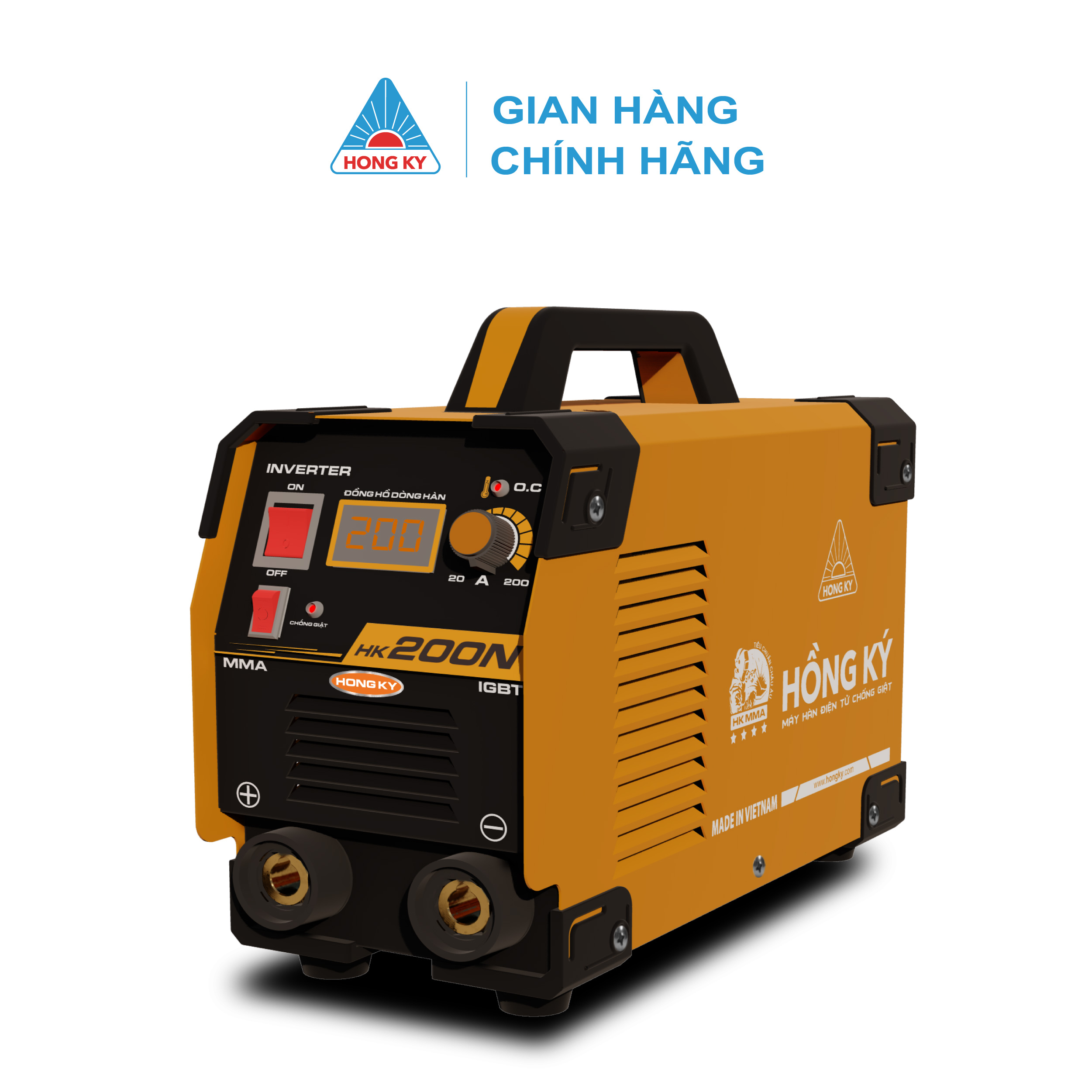 Máy hàn que MMA Hồng Ký Inverter 200 Ampe 220V HK200N