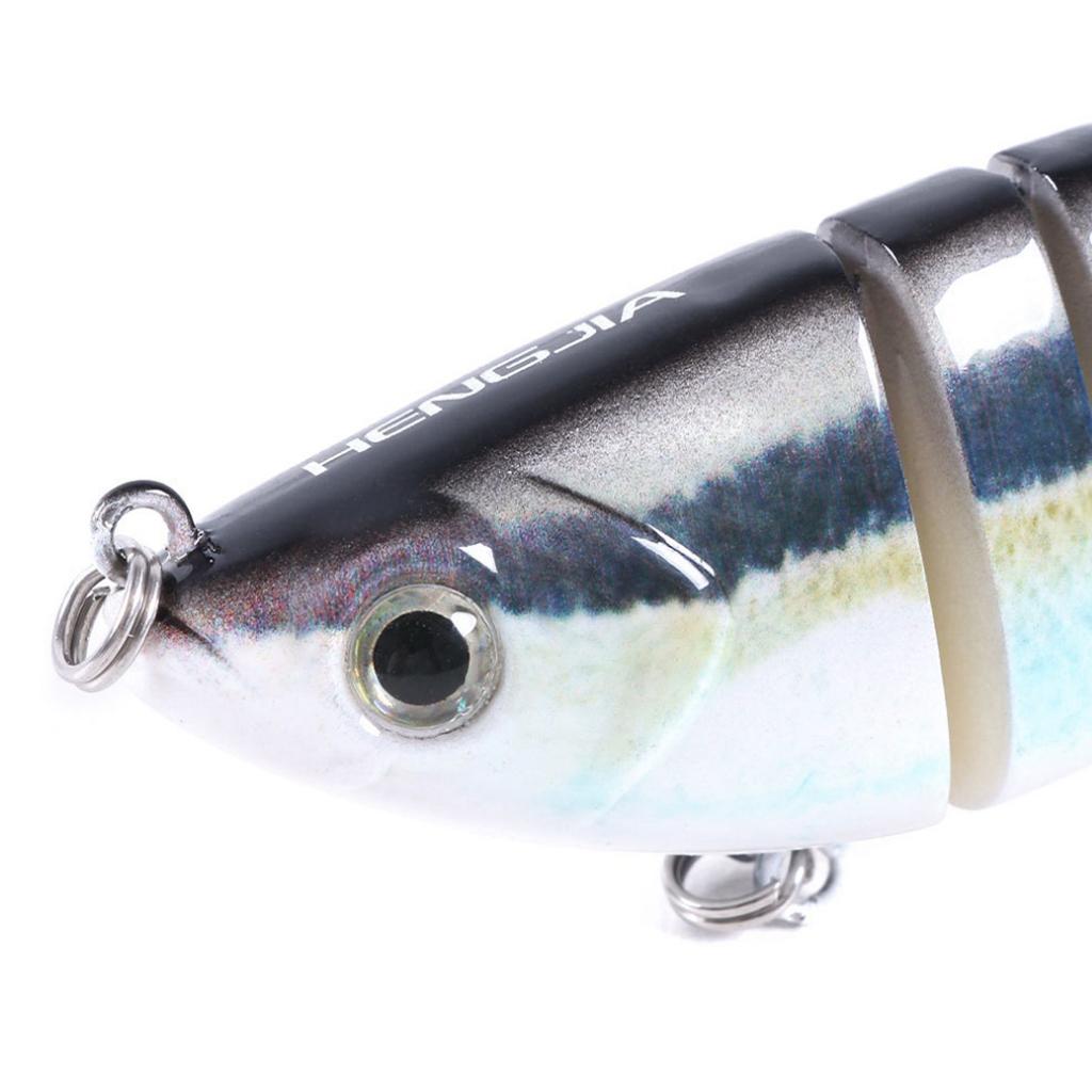 Multi Jointed Fishing Lure Bionic Bait Swimbait Lifelike Eel Tackle Blue