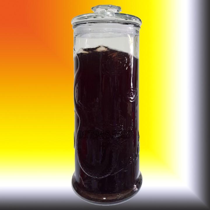 Bình thủy tinh trụ rồng 12 lít không vòi