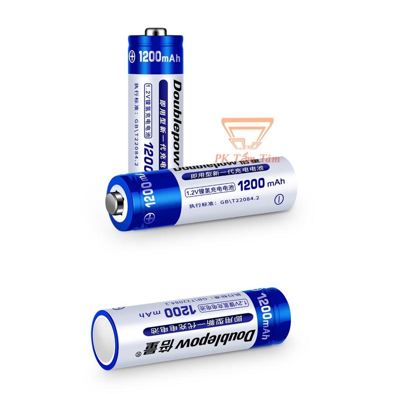 (COMBO HOT) Bộ Sạc Pin AA, AAA DP-UK22 Kèm 2 Pin AA 1200mAh Doublepow Dung Lượng Thực