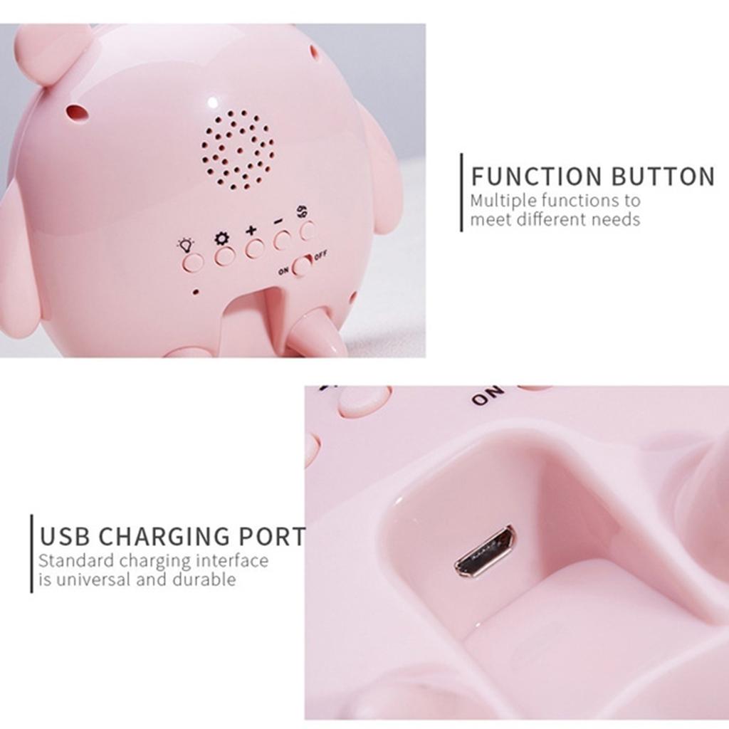 Digital LED Wake Up Light Table Lamp Alarm Clock Night Light Warm Light Colorful Light Beside Lamp for Kids Party Bedroom Home Decor
