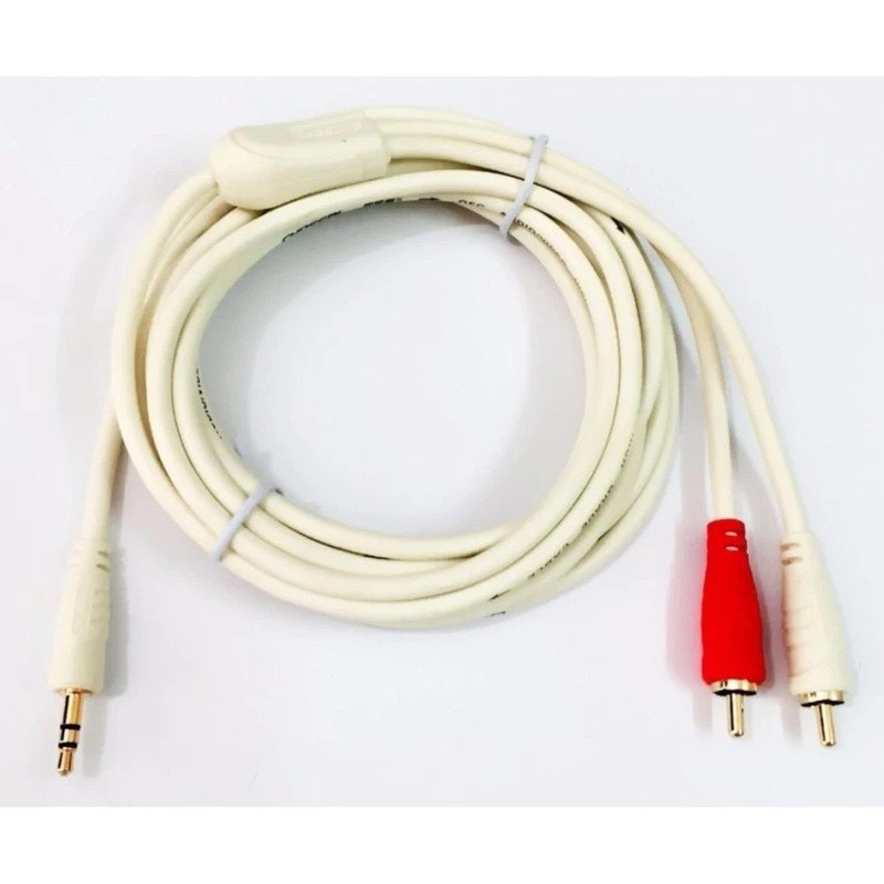 Dây loa chính hãng CHOSEAL 1 đầu 3.5 ra 2 AV dài 5m Dây cáp chắc chắn Đầu rắc mạ đồng giúp tiếp xúc tốt chống hoen rỉ