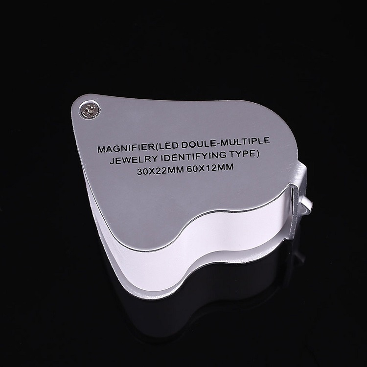 Kính lúp cầm tay mini độ phóng đại 30X và 60X , có đèn LED