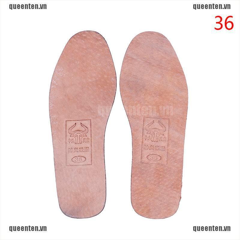 1Pair breathable leather insoles women men ultra thin deodorant shoes insole pad QUVN