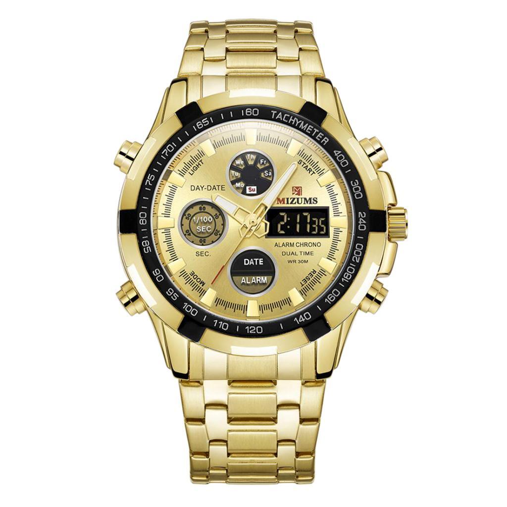 Waterproof Luminous Steel Belt Sports Watch for Men