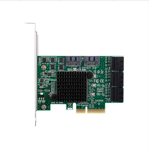 Card Chuyển Đổi Pci-E Sang Sata 3.0 8 Cổng Sata cho SSD ,HDD