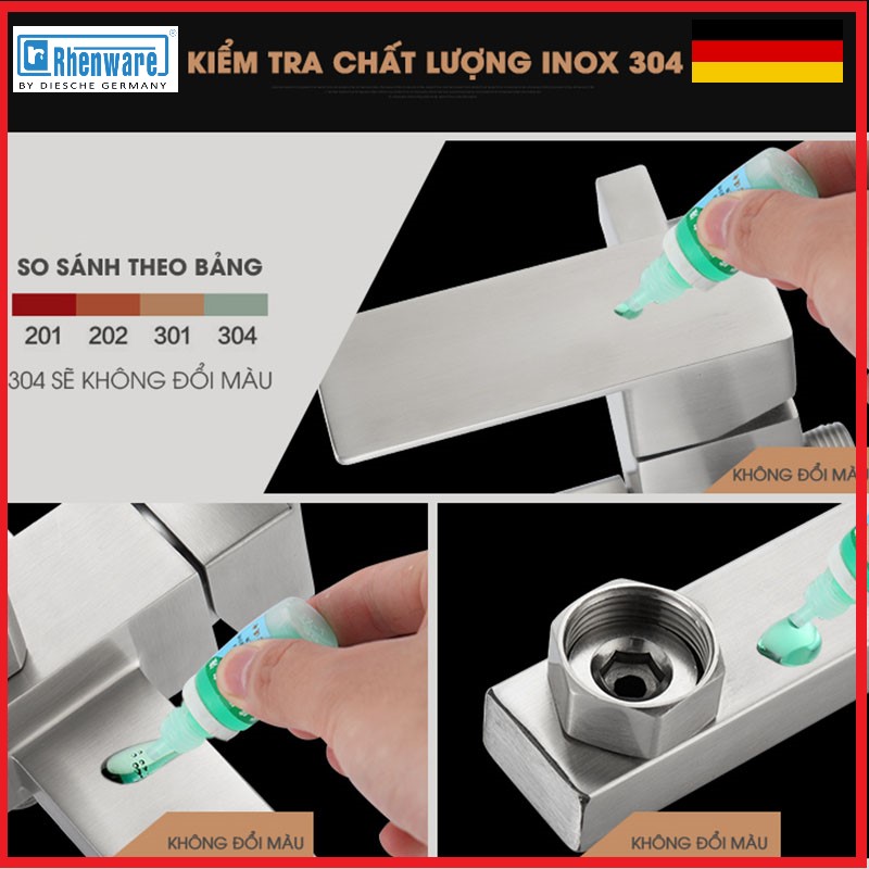 SEN CÂY NÓNG LẠNH INOX 304- THƯƠNG HIỆU  RHENWARE SC- 83130