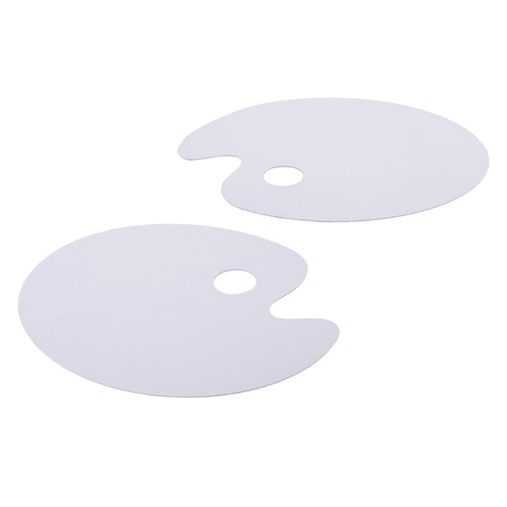 Chiwanji 2 Xoval Chất Liệu Acrylic Khay Đựng Son Bảng Cho Màu Nước Dầu Acrylic Sơn Nghệ Thuật