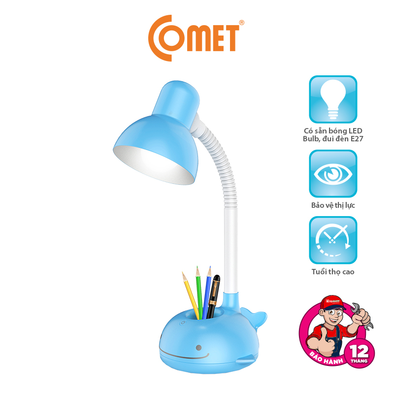Đèn Bàn Học Sinh Comet CT412 có ngăn đựng dụng cụ