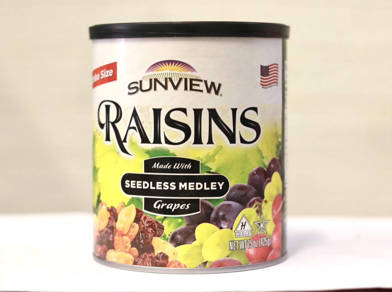 Nho Khô Mỹ Thập Cẩm Sunview Raisin Jumbo 425g, Gồm 3 Loại Nho