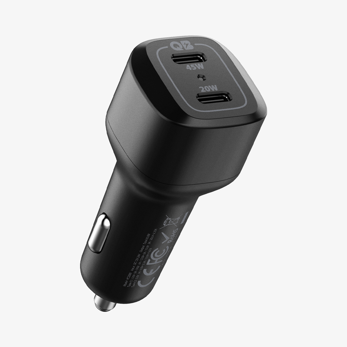 Tẩu Sạc Xe Hơi Spigen Arc Station Car Charger 2c 65w PC2000 - Hàng Chính Hãng