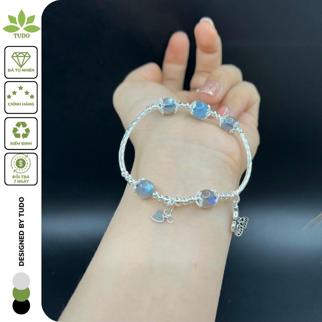 Vòng Tay Nữ Đẹp - Vòng Phong Thủy Mệnh Mộc, Thủy TUDO VCBXC VCBAQ AG925 B18K460