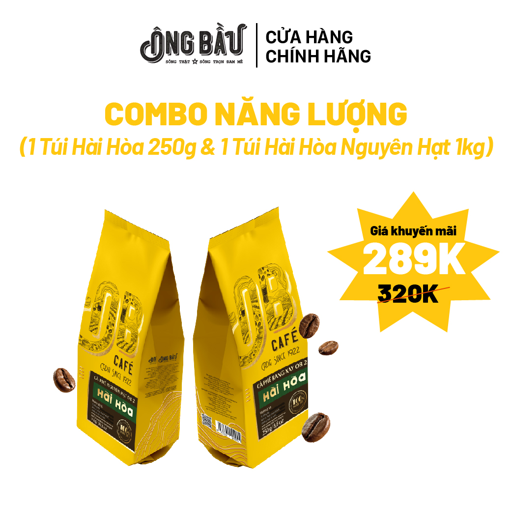 COMBO (1 TÚI HÀI HÒA 250G & 1 TÚI HÀI HÒA NGUYÊN HẠT 1 KG)