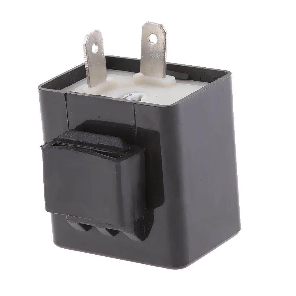 3-4pack Motorcycle 2 Pin Speed Adjustable LED Indicator Flasher Relay Resistor
