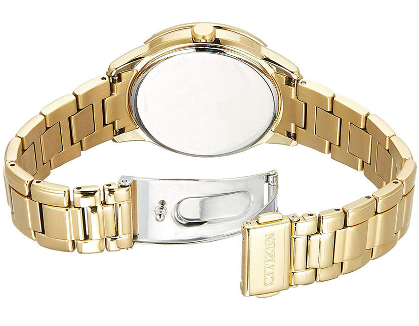 Đồng Hồ Nữ Citizen Đính Đá Swarovski Dây Thép Không Gỉ ED8162-54P - Mặt Vàng