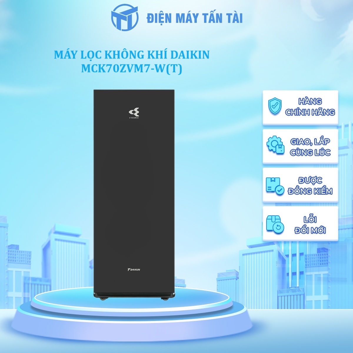 MCK70ZVM7-W(T) - MÁY LỌC KHÔNG KHÍ DAIKIN MCK70ZVM7-W(T) - Hàng chính hãng