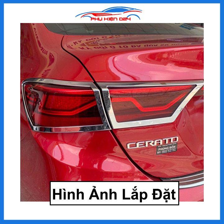 Ốp viền đèn pha hậu mạ crom Cerato, K3, Forte 2015-2018, 2019-2020-2021 chống trầy trang trí bảo vệ xe