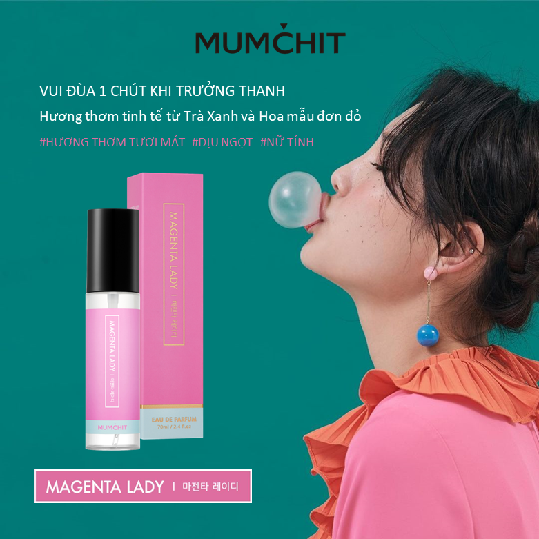 Nước Xịt Thơm Quần Áo Cao Cấp MUMCHIT Fabric And Living Perfume 70ml
