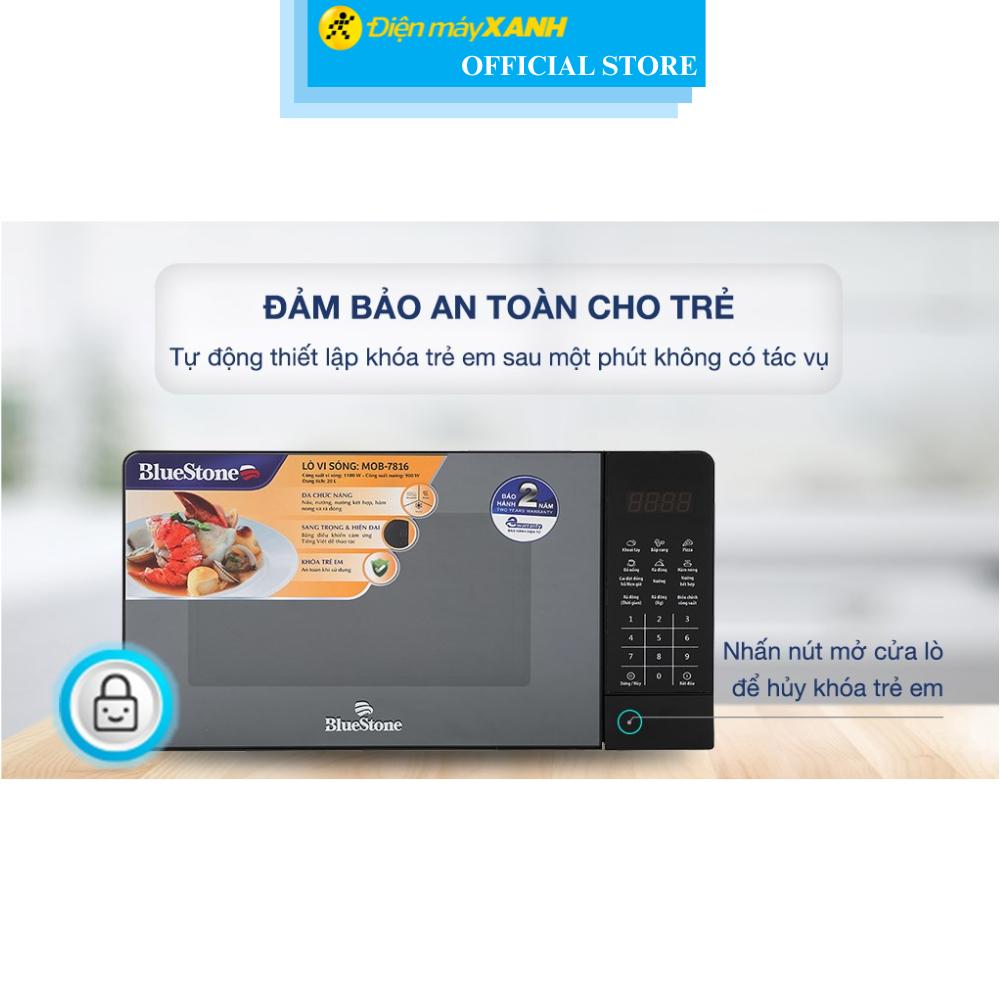 Lò vi sóng có nướng BlueStone MOB-7816 20 Lít - Hàng Chính Hãng