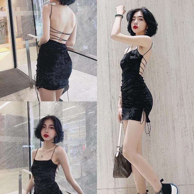 Mã 15 ĐEN đan dây sau- Ảnh thật