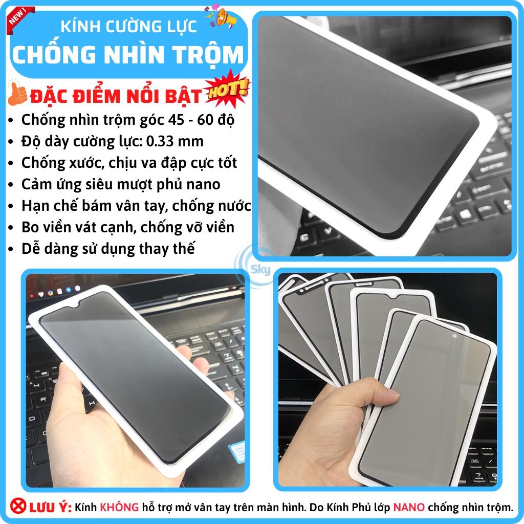 Cường lực chống nhìn trộm dành cho Oppo Reno 8 8z 7 7z 6 5G 6z 5 4 2f A5 A9 A17 A17K A16 A16K A15 A15s A57 A77s A95 A94 F11 Pro