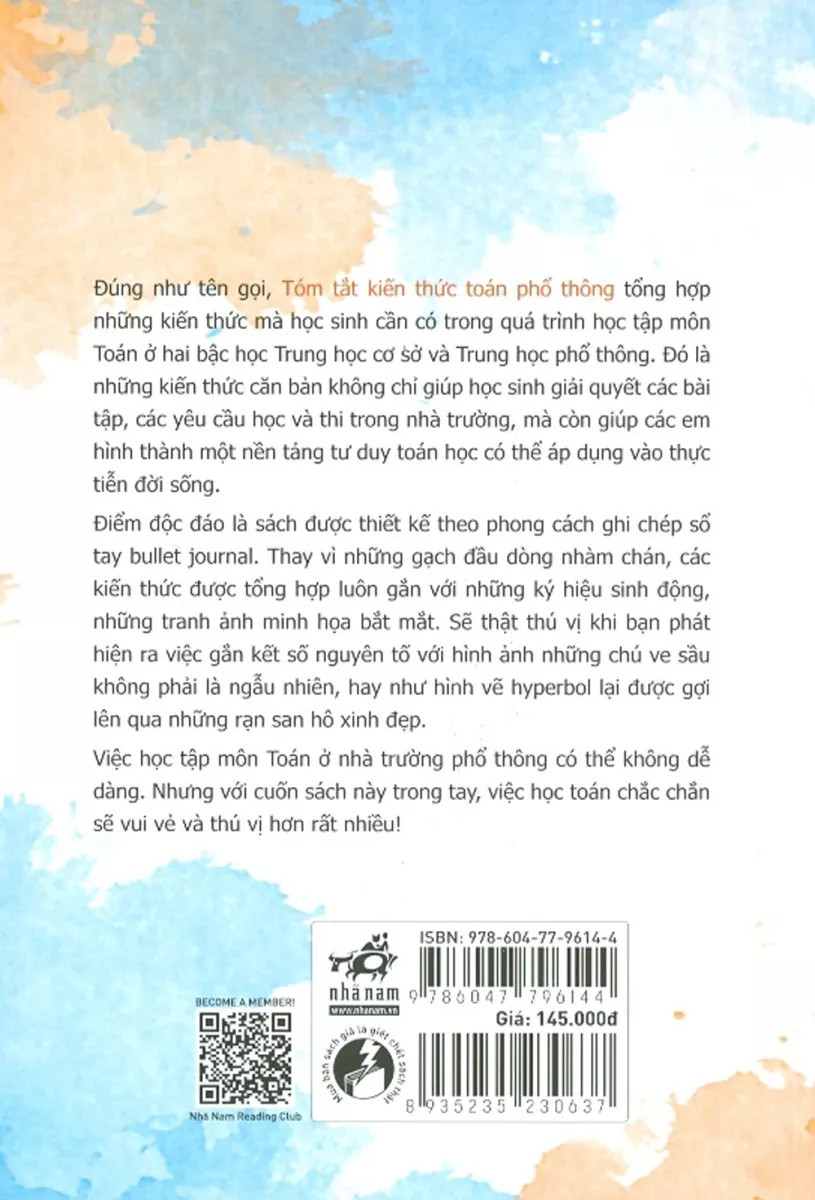 Tóm Tắt Kiến Thức Toán Phổ Thông - Đỗ Minh Triết - (bìa mềm)