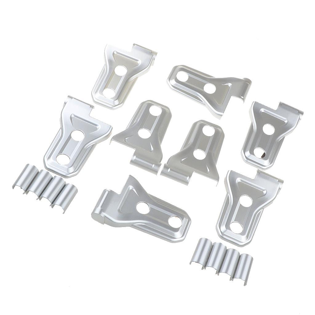 8Pcs Silver Door Hinge Covers Trim Fits for 2018  Wrangler JL Unlimited