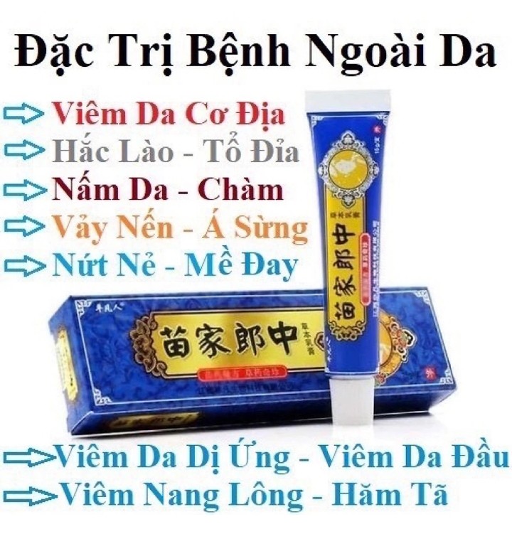 KEM BÔI DA LIỄU ĐÔNG Y-Nấm ngứa, tổ đỉa, hắc lào, lang men, vẩy nến, á sừng, zona các vấn đề về da