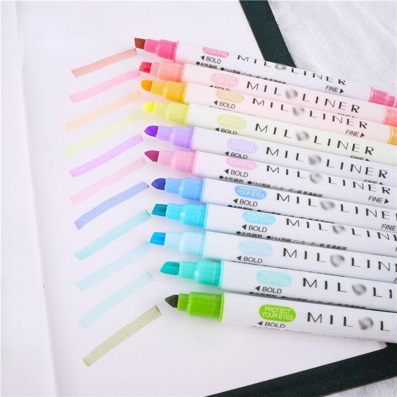 Set 12 bút dạ quang nhiều màu sắc dùng cho học sinh