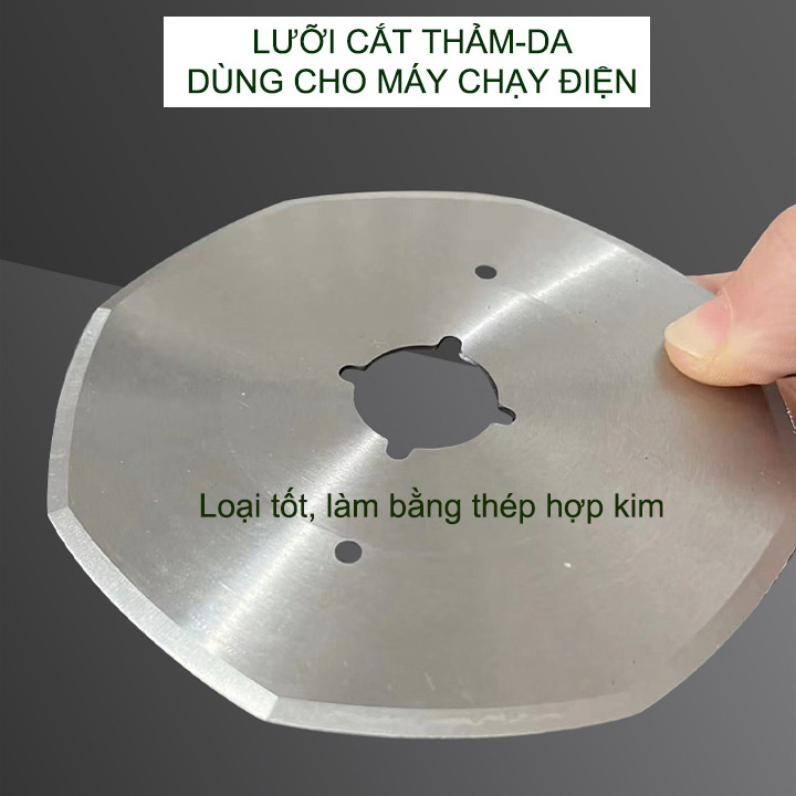 01 Lưỡi cắt thảm, da dùng thay thế cho máy cắt chạy điện, bằng thép hợp kim
