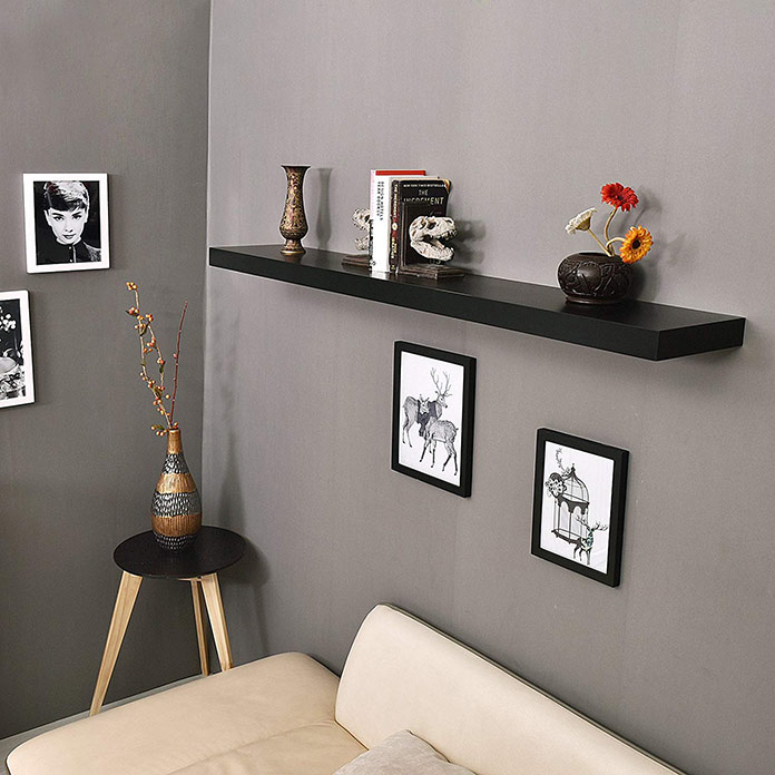 Kệ gỗ treo tường thanh ngang giá đỡ âm chắc chắn SIB KT240-80