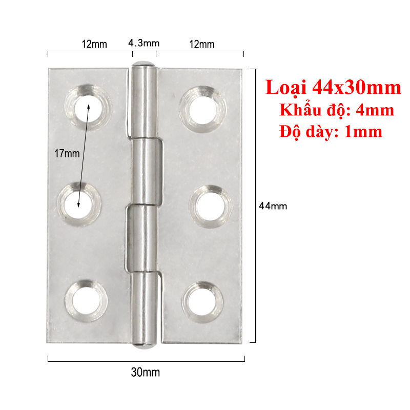 COMBO Bản Lề Lá Inox KUNBE Đa Dạng Kích Thước Phù Hợp Với Nhiều Loại Cửa Tủ, Cánh Gỗ, Đồ Nội Thất