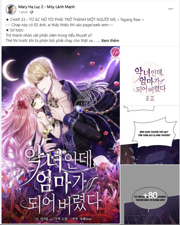 từ ác nữ, tôi trở thành một người mẹ chapter 23.5 19