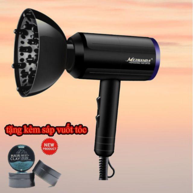 Máy sấy tóc công suất tốt 1800W giảm độ ồn kèm sáp vuốt tóc Nghệ sĩ