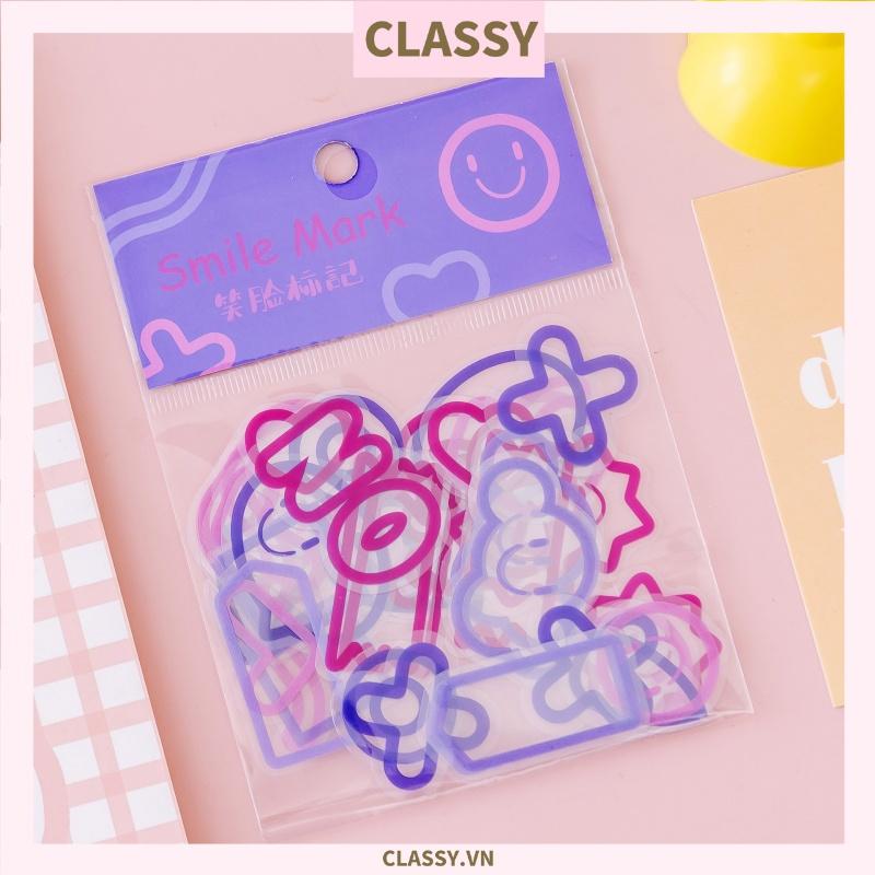 Túi Sticker Classy  dễ thương, hình dán trang trí laptop, điện thoại, tập, sổ, bình nước nhiều họa tiết PK1323