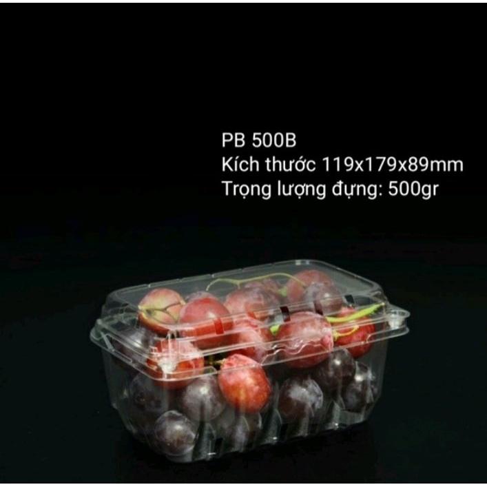 Hộp Nhựa trong đựng hoa quả, trái cây