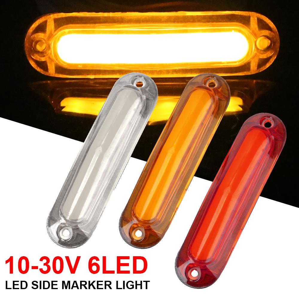 Turn Signal Light Rear Side Lamp 10-30V Running Light Indicator Lamp 6 LED Waterproof Led Side Marker Light For Car Trailer Truck