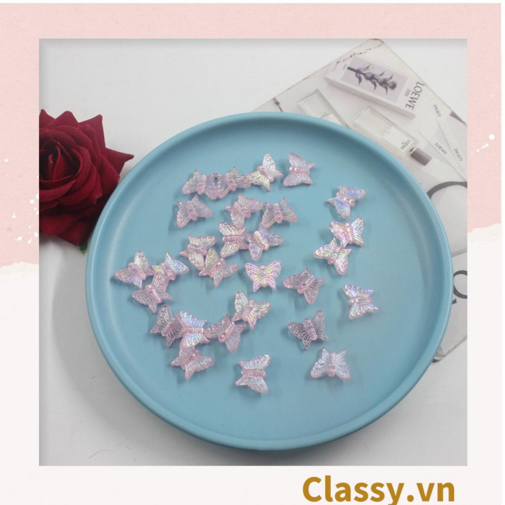 Bộ 10 chiếc Kẹp tóc mái kích thước 3cm, bướm nhỏ phụ kiện tóc dễ thương Classy PK1617