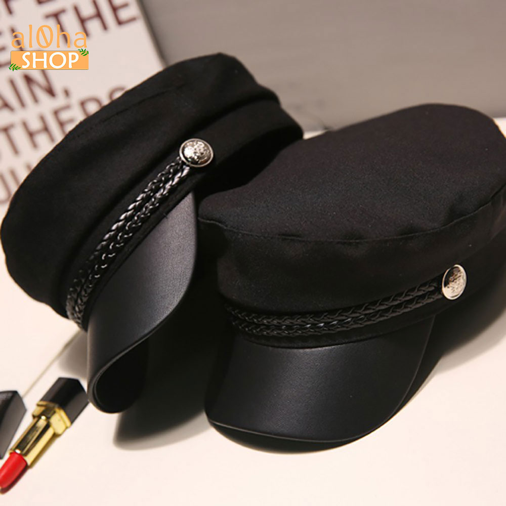 Nón beret thuỷ thủ - Mũ nồi da thời trang, phong cách Hàn - al0ha Shop