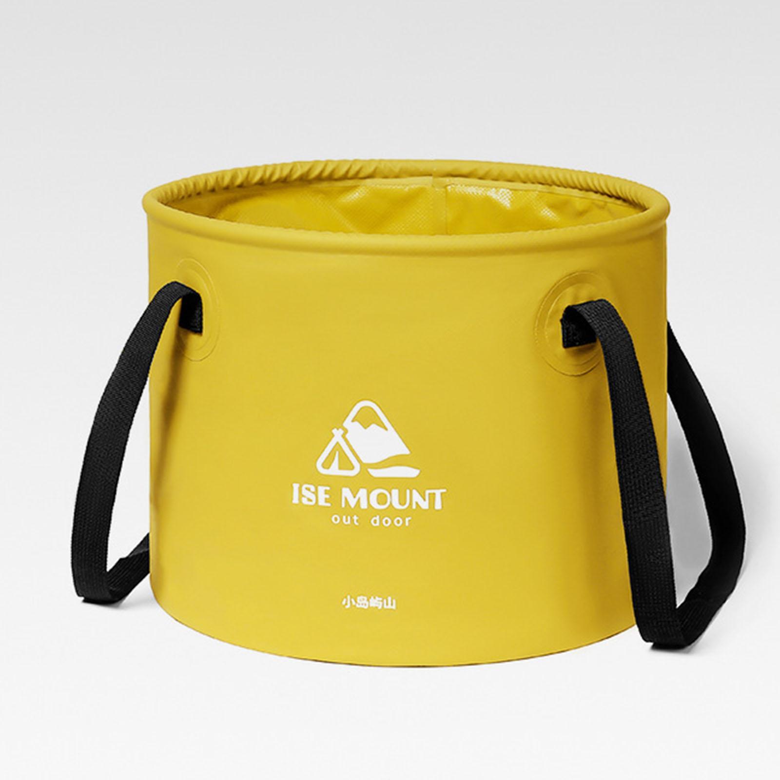 Round Collapsible Bucket 10L Water Container Durable Multifunction for Car Washing