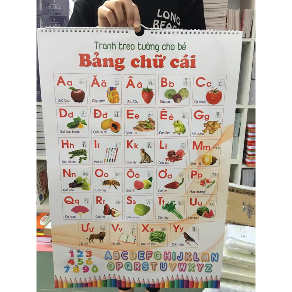 Tranh học số và chữ cho bé