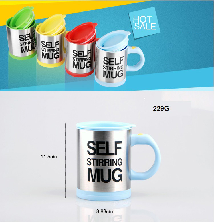 Cốc tự khuấy 400ml pha cà phê đa năng - Màu ngẫu nhiên