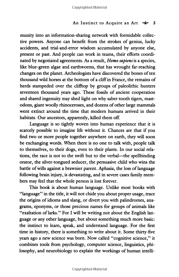 The Language Instinct: How the Mind Creates Language (P.S.)